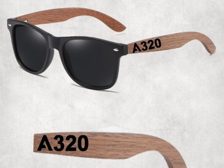 A320 Flat Text Designed Sun Glasses Hot on Sale