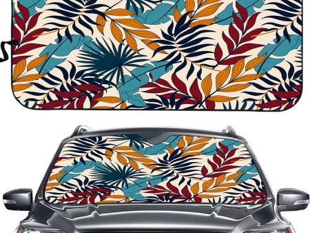 Super Leafs Designed Car Sun Shade Online Sale