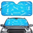 Travel & Planes Designed Car Sun Shade Online now