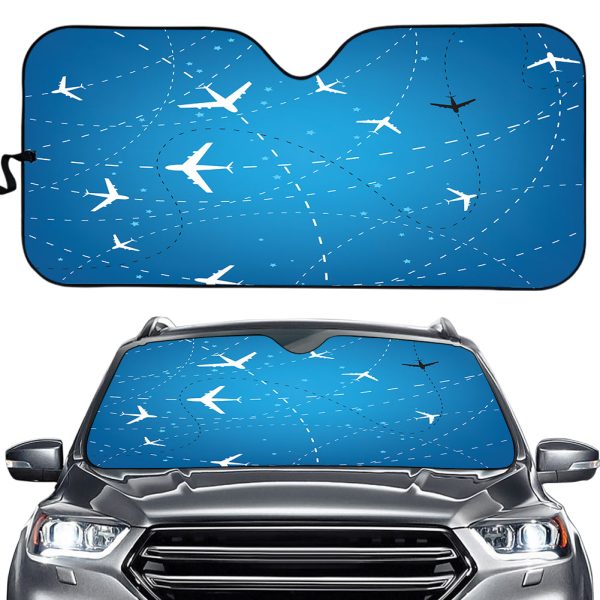 Travelling with Aircraft Designed Car Sun Shade Fashion