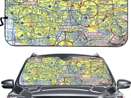 VFR Chart Designed Car Sun Shade Hot on Sale