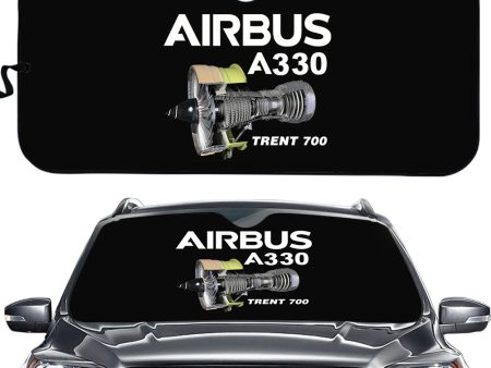 Airbus A330 & Trent 700 Engine Designed Car Sun Shade For Sale