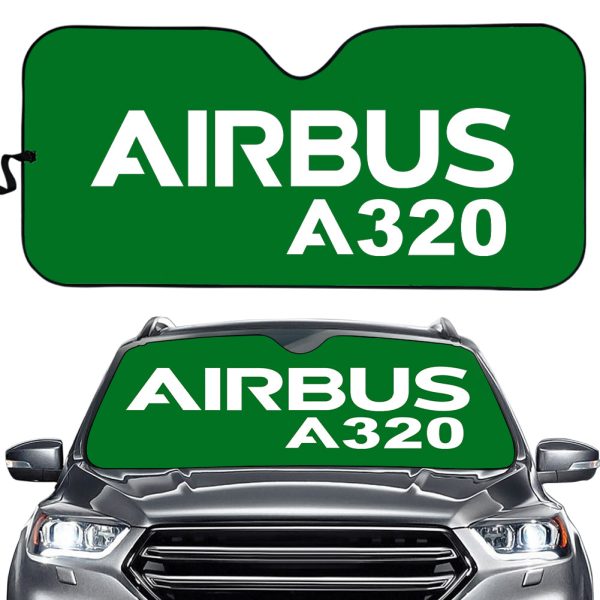 Airbus A320 & Text Designed Car Sun Shade Supply