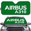 Airbus A310 & Text Designed Car Sun Shade Sale