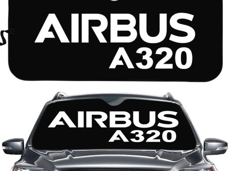 Airbus A320 & Text Designed Car Sun Shade Supply