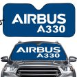 Airbus A330 & Text Designed Car Sun Shade Fashion