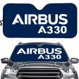 Airbus A330 & Text Designed Car Sun Shade Fashion