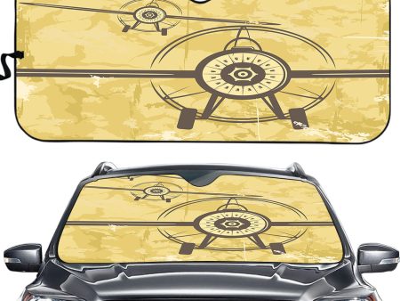 Super Vintage Propeller Designed Car Sun Shade For Cheap