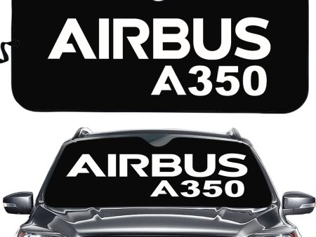 Airbus A350 & Text Designed Car Sun Shade Discount