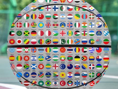 220 World s Flags Designed Basketball Discount