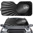 Super View of Jet Engine Designed Car Sun Shade Cheap