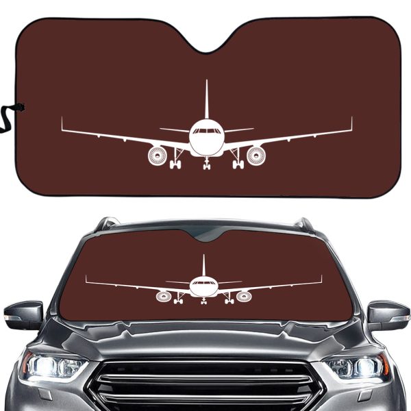 Airbus A320 Silhouette Designed Car Sun Shade Online now