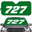 727 Flat Text Designed Car Sun Shade For Sale