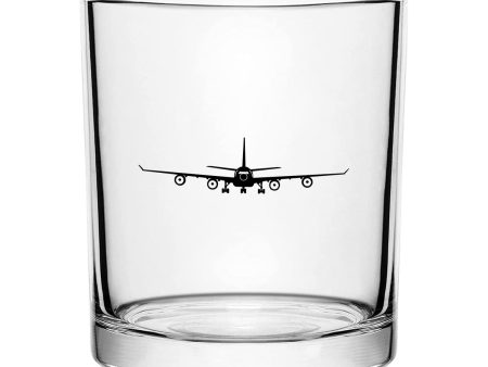 Airbus A340 Silhouette Designed Special Whiskey Glasses Online