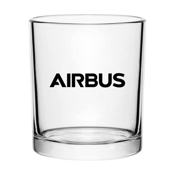 Airbus & Text Designed Special Whiskey Glasses Fashion