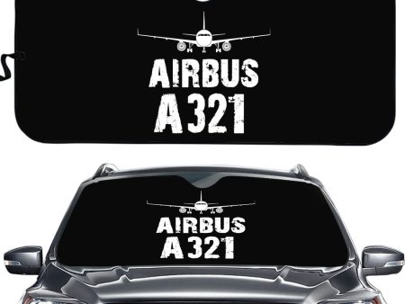 Airbus A321 & Plane Designed Car Sun Shade on Sale