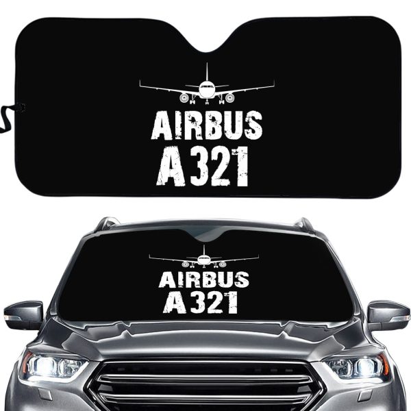 Airbus A321 & Plane Designed Car Sun Shade on Sale