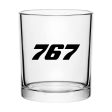 767 Flat Text Designed Special Whiskey Glasses Cheap