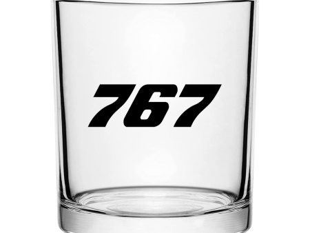 767 Flat Text Designed Special Whiskey Glasses Cheap