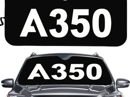 A350 Flat Text Designed Car Sun Shade Supply