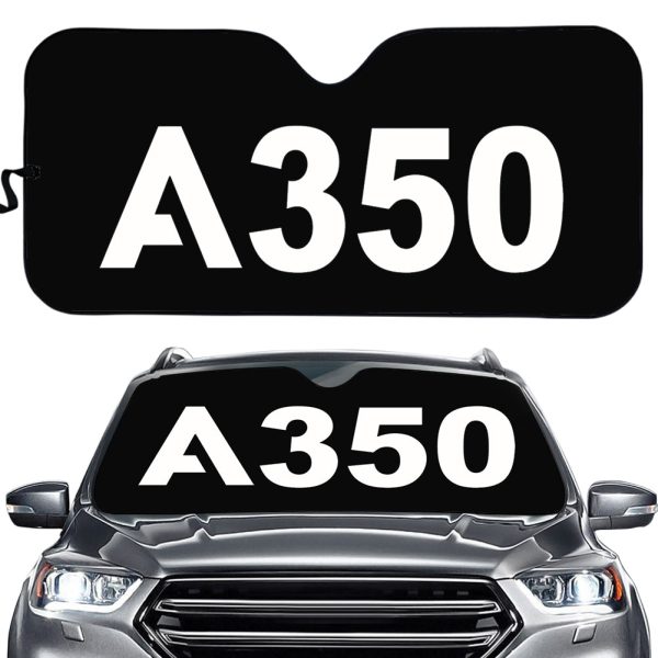 A350 Flat Text Designed Car Sun Shade Supply