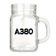 A380 Flat Text Designed Cocktail Glasses Online