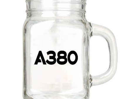 A380 Flat Text Designed Cocktail Glasses Online