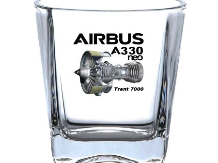 Airbus A330neo & Trent 7000 Designed Whiskey Glass on Sale