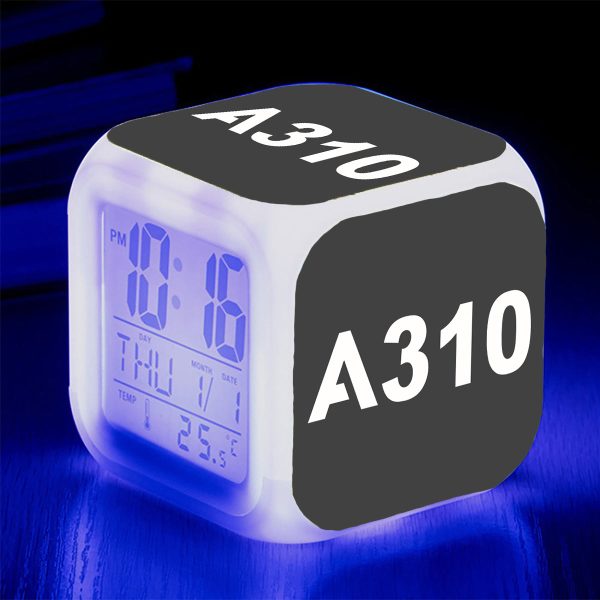 A310 Flat Text Designed  7 Colour  Digital Alarm Clock Discount