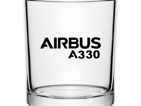 Airbus A330 & Text Designed Special Whiskey Glasses Hot on Sale