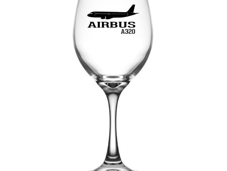 Airbus A320 Printed Designed Wine Glasses Online Sale