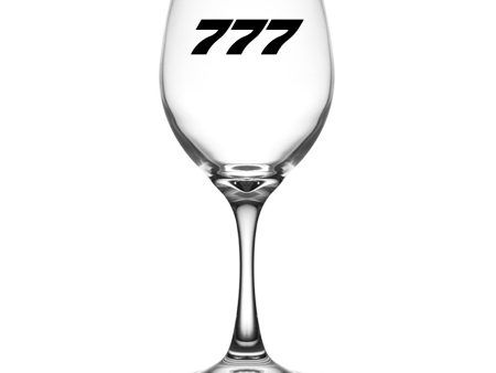 777 Flat Text Designed Wine Glasses Online Hot Sale