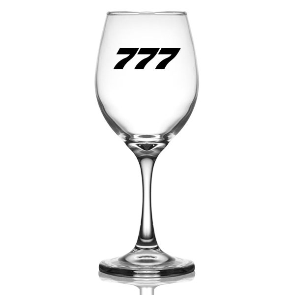 777 Flat Text Designed Wine Glasses Online Hot Sale