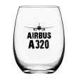 Airbus A320 & Plane Designed Beer & Water Glasses Online now