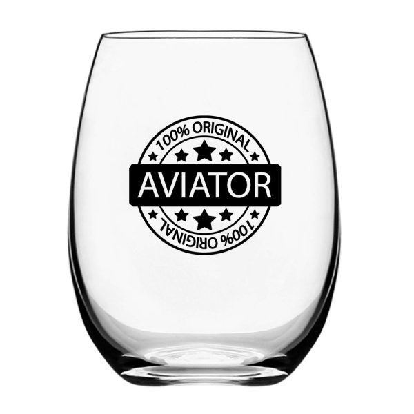 100 Original Aviator Designed Beer & Water Glasses Sale