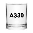 A330 Flat Text Designed Special Whiskey Glasses Online now