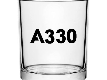 A330 Flat Text Designed Special Whiskey Glasses Online now