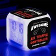 Air Traffic Controller Designed  7 Colour  Digital Alarm Clock Online Hot Sale