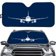 Airbus A320 Silhouette Designed Car Sun Shade Online now