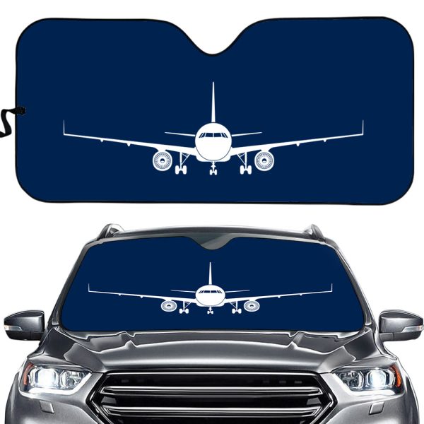 Airbus A320 Silhouette Designed Car Sun Shade Online now