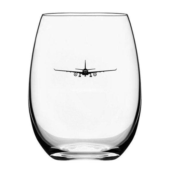 Airbus A330 Silhouette Designed Beer & Water Glasses Supply