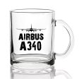 Airbus A340 & Plane Designed Coffee & Tea Glasses Supply