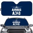 Airbus A340 & Plane Designed Car Sun Shade Discount