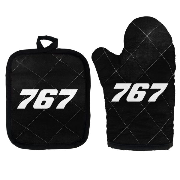 767 Flat Text Designed Kitchen Glove & Holder Sale