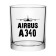 Airbus A340 & Plane Designed Special Whiskey Glasses Sale