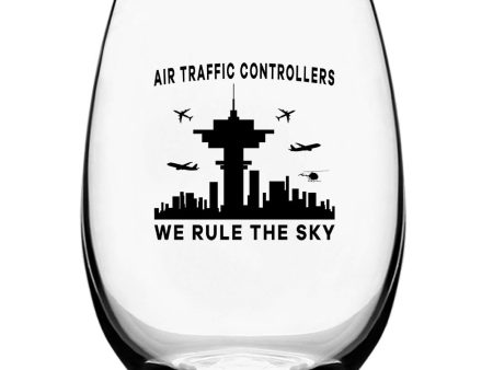 Air Traffic Controllers - We Rule The Sky Designed Beer & Water Glasses on Sale