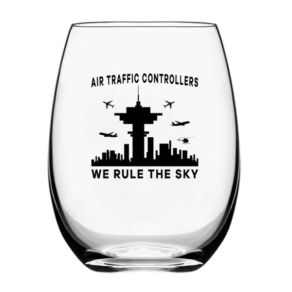 Air Traffic Controllers - We Rule The Sky Designed Beer & Water Glasses on Sale