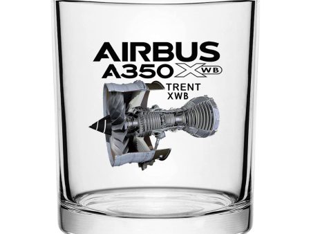 Airbus A350 & Trent Wxb Engine Designed Special Whiskey Glasses Fashion