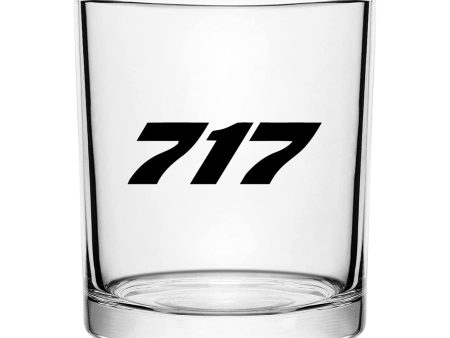 717 Flat Text Designed Special Whiskey Glasses For Sale