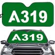 A319 Flat Text Designed Car Sun Shade Sale